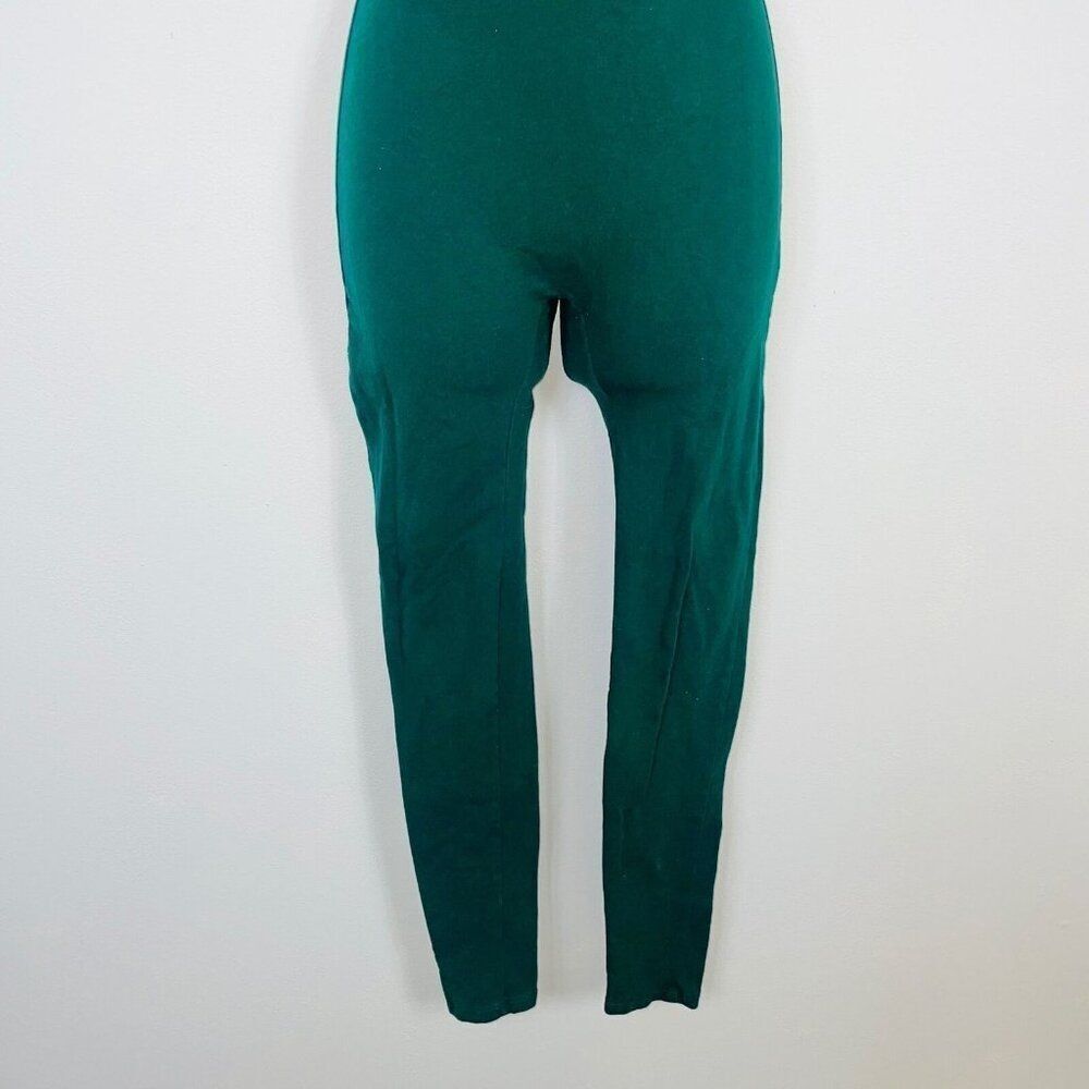 Dash Womens S Jumpsuit Green Sleeveless Stretch Casual Fitted - Picture 5 of 9